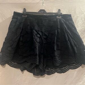 Torrid Black Lace Detail Shorts